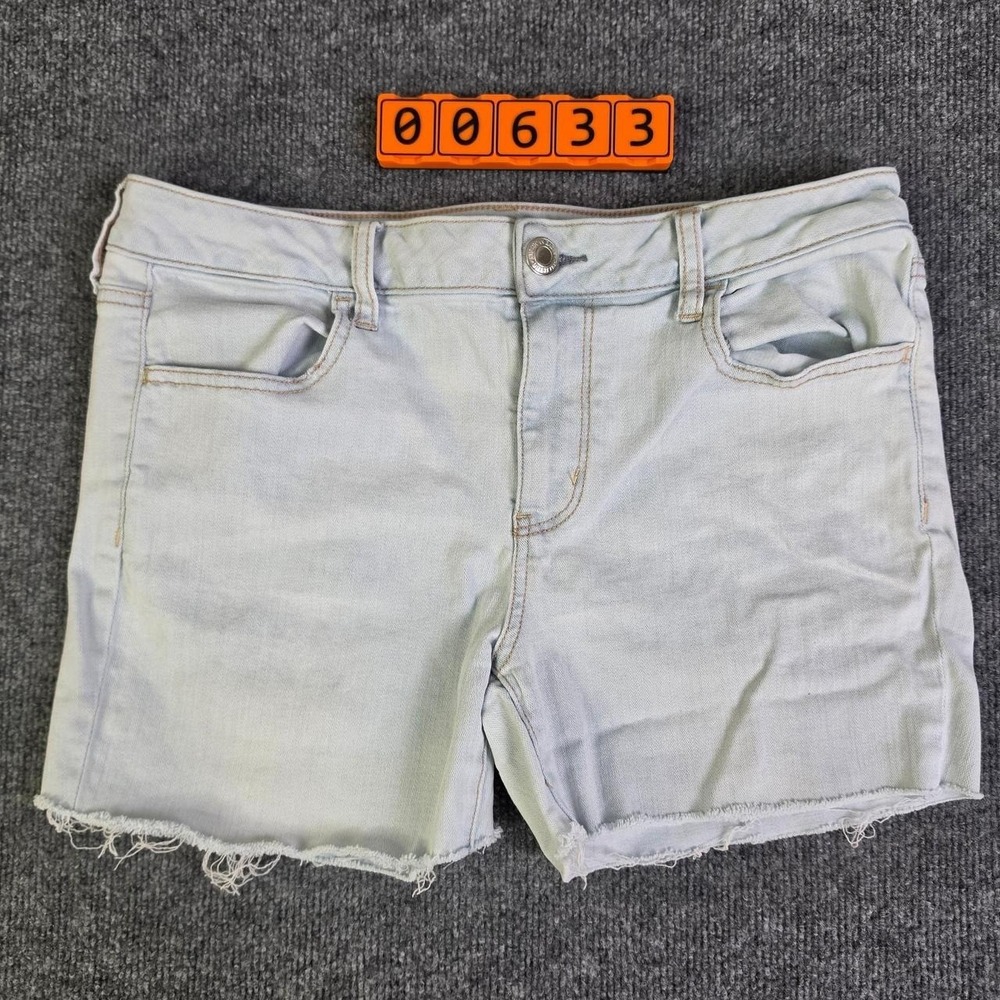 American Eagle Outfitters Light Blue Jean Cut off shorts. Size 14